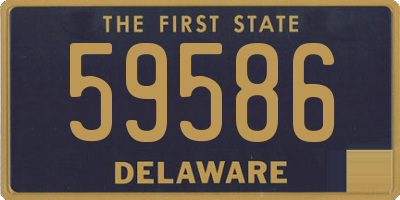 DE license plate 59586