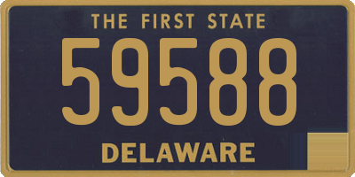 DE license plate 59588