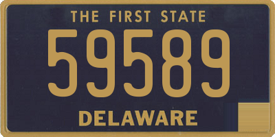 DE license plate 59589