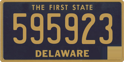 DE license plate 595923