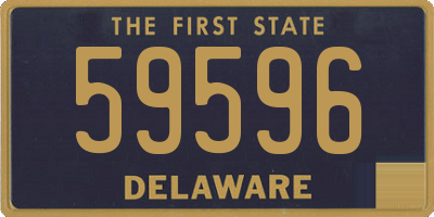 DE license plate 59596