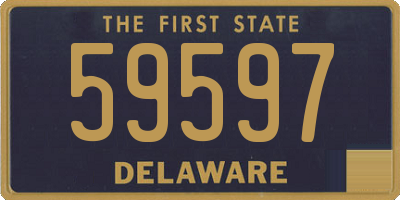 DE license plate 59597