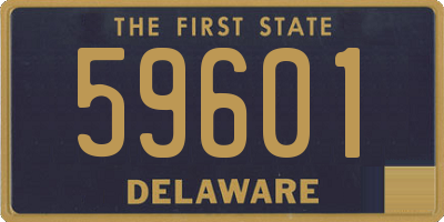 DE license plate 59601