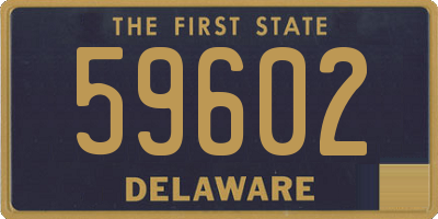 DE license plate 59602