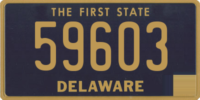 DE license plate 59603