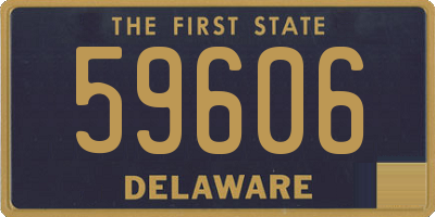 DE license plate 59606