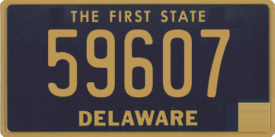 DE license plate 59607