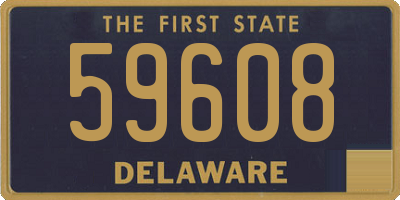DE license plate 59608