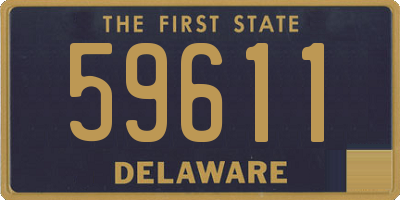 DE license plate 59611