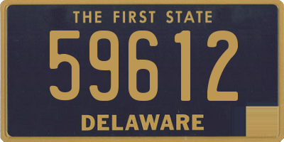 DE license plate 59612