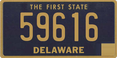 DE license plate 59616