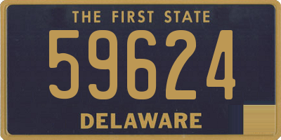 DE license plate 59624
