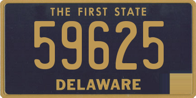 DE license plate 59625