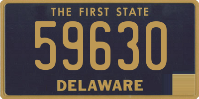 DE license plate 59630