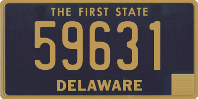 DE license plate 59631