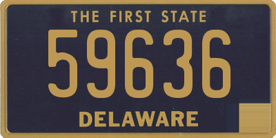 DE license plate 59636