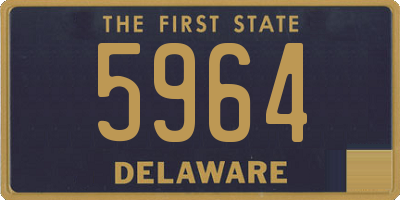 DE license plate 5964