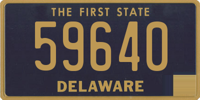 DE license plate 59640