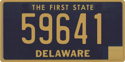 DE license plate 59641