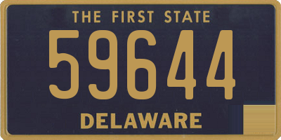 DE license plate 59644