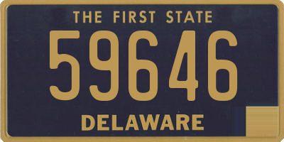 DE license plate 59646