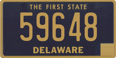 DE license plate 59648