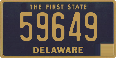 DE license plate 59649