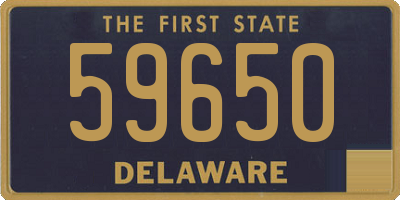 DE license plate 59650