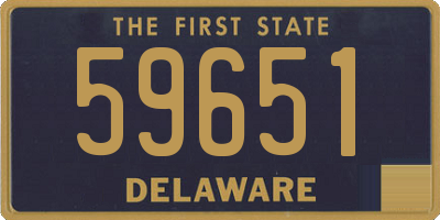 DE license plate 59651