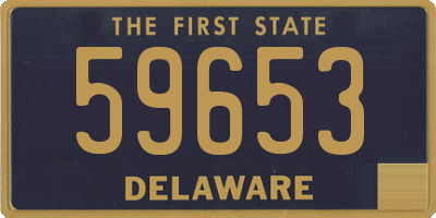 DE license plate 59653