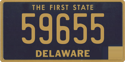 DE license plate 59655