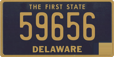 DE license plate 59656