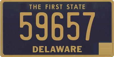 DE license plate 59657