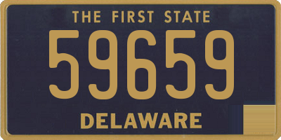DE license plate 59659