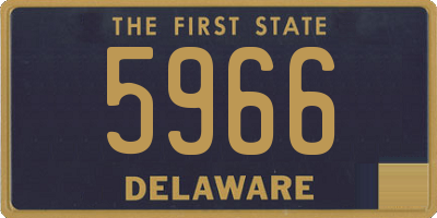 DE license plate 5966