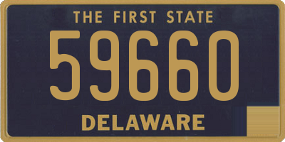 DE license plate 59660
