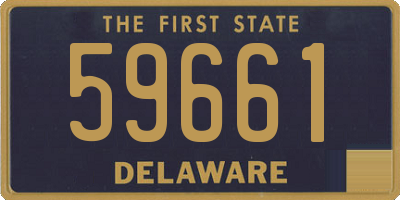 DE license plate 59661
