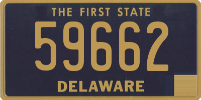 DE license plate 59662