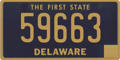 DE license plate 59663