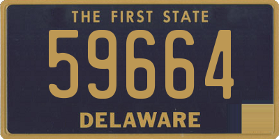 DE license plate 59664
