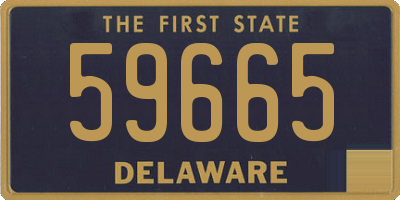 DE license plate 59665