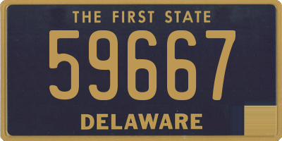 DE license plate 59667