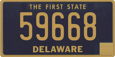 DE license plate 59668