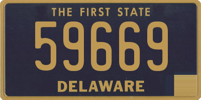 DE license plate 59669