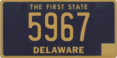 DE license plate 5967