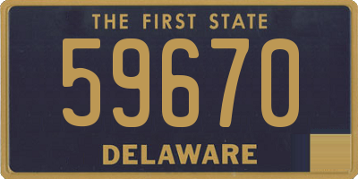 DE license plate 59670