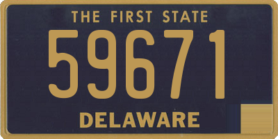 DE license plate 59671