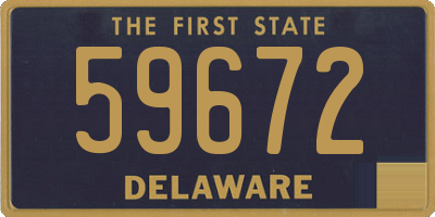 DE license plate 59672