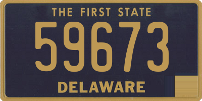 DE license plate 59673