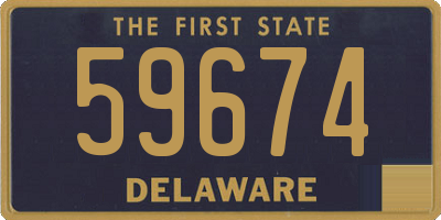 DE license plate 59674